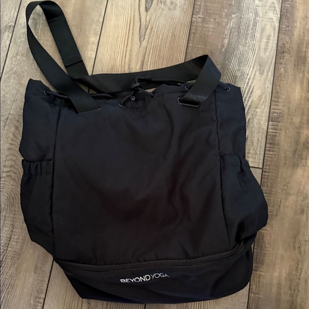 Beyond Yoga Black Convertible Gym Bag